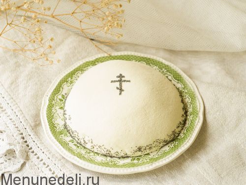 Творожная пасха с маковой начинкой