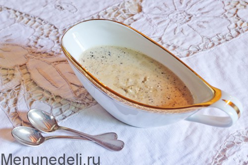 Белый соус к мясу | Меню недели