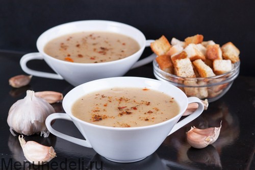 Суп-пюре из печеного чеснока и картофеля: рецепт с фото пошагово | Меню недели