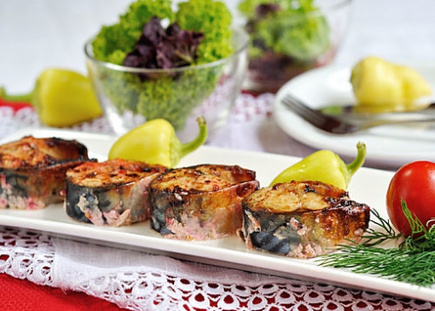 Запеченная скумбрия