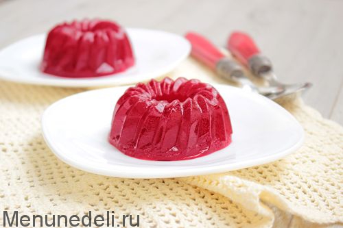 Рецепт желе из клюквы | Меню недели