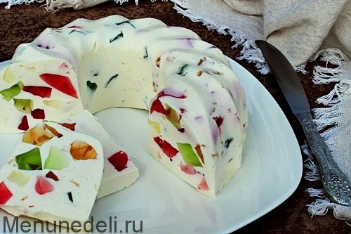 Готовим с ребенком: десертный творожный сыр с желе | Меню недели