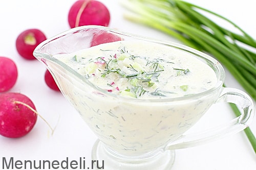 Рецепт соуса из редиса | Меню недели