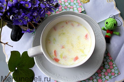 Рецепт супа молочного с овощами как в детском саду | Меню недели