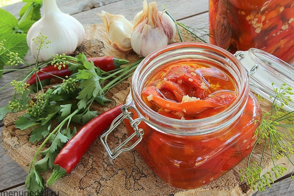 Рецепт маринованного запеченного перца | Меню недели