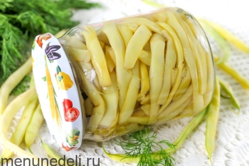 Рецепт маринованной стручковой фасоли на зиму | Меню недели