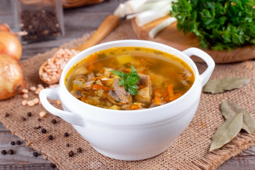 Гороховый суп с шампиньонами: рецепт пошаговый с фото | Меню недели