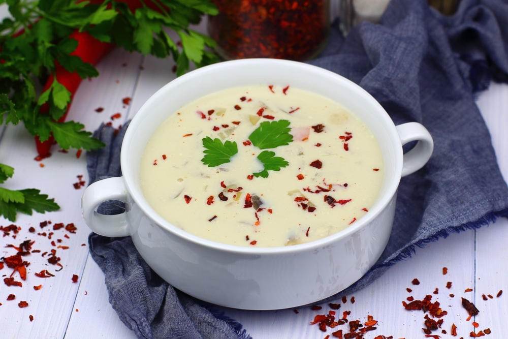 Сливочный суп с шампиньонами: рецепт пошаговый с фото. | Меню недели