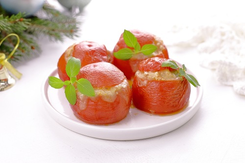 Фаршированные помидоры в духовке с мясным фаршем: рецепт с фото пошагово | Меню недели