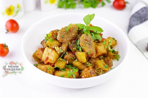 Жареные баклажаны с мясом